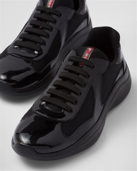 prada all black trainers|prada black sneakers.